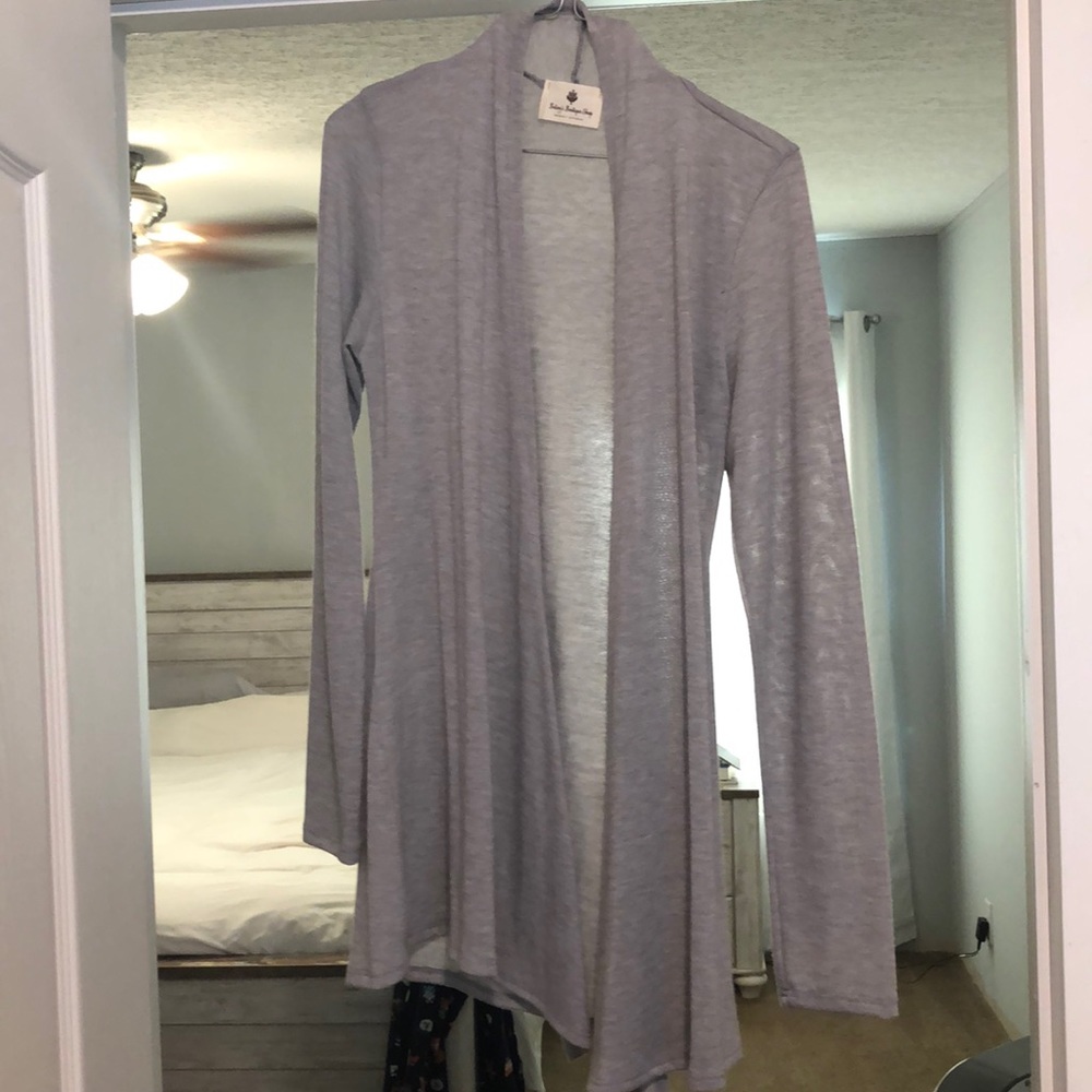 Light weight gray cardigan